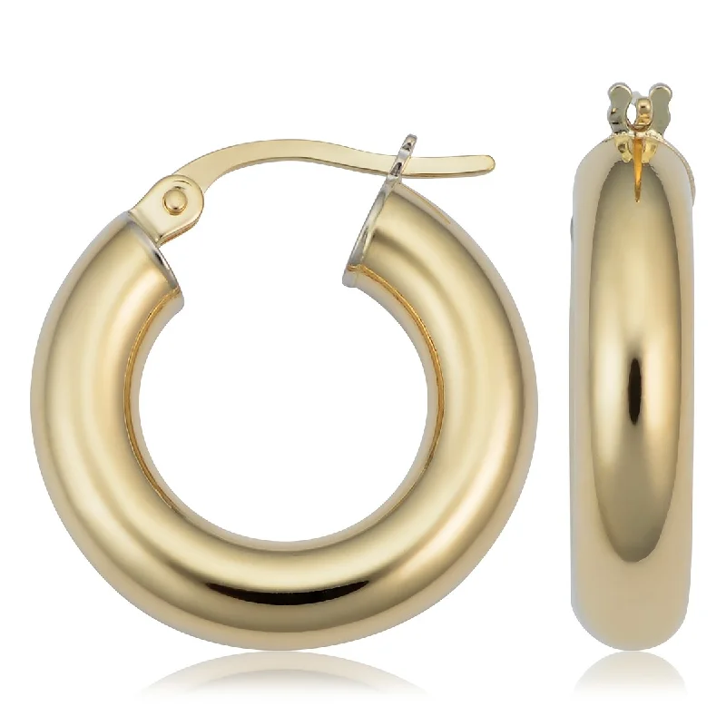 Joelle Gold Earrings 14K Yellow Gold 4x15mm