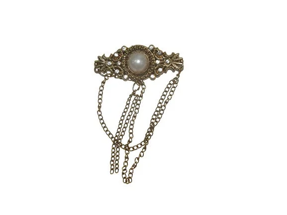 Golden Pearl Designer Brooch