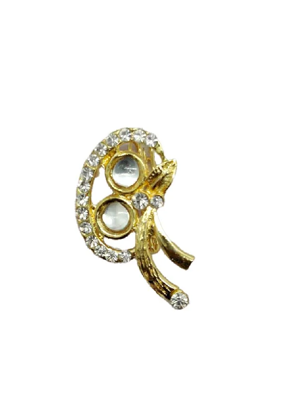 Golden Designer Brooch