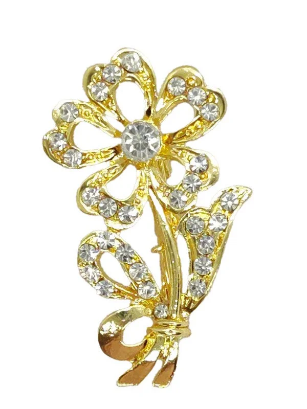 Golden Designer Brooch