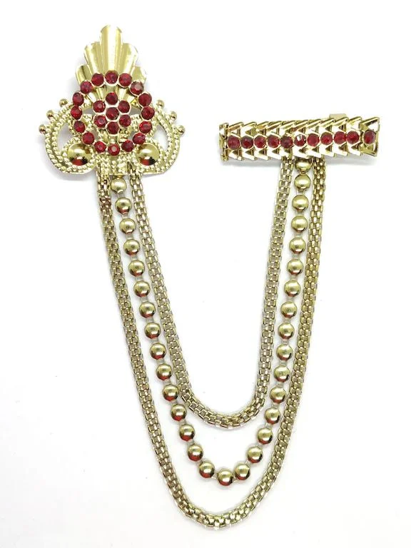 Golden Designer Brooch