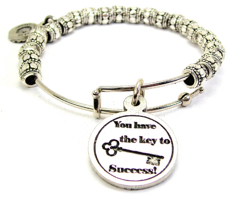 You Have The Key To Success Metal Beaded Bracelet