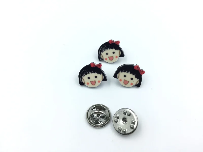 Doll Face Shape Metal Garment Clip