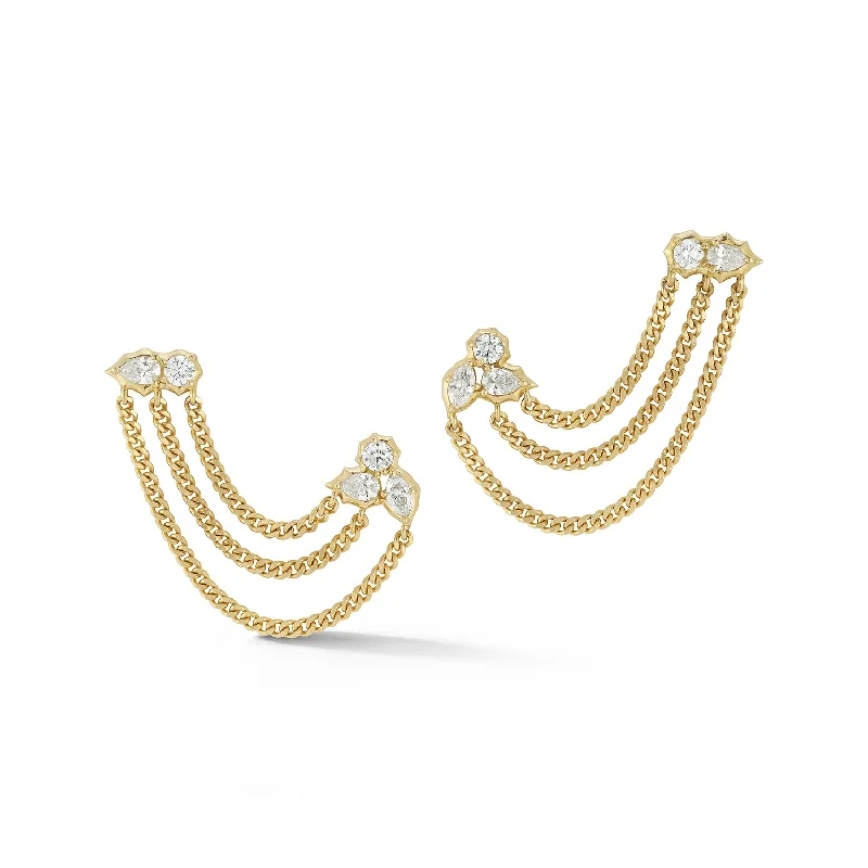 Posey Duo Chain Earrings