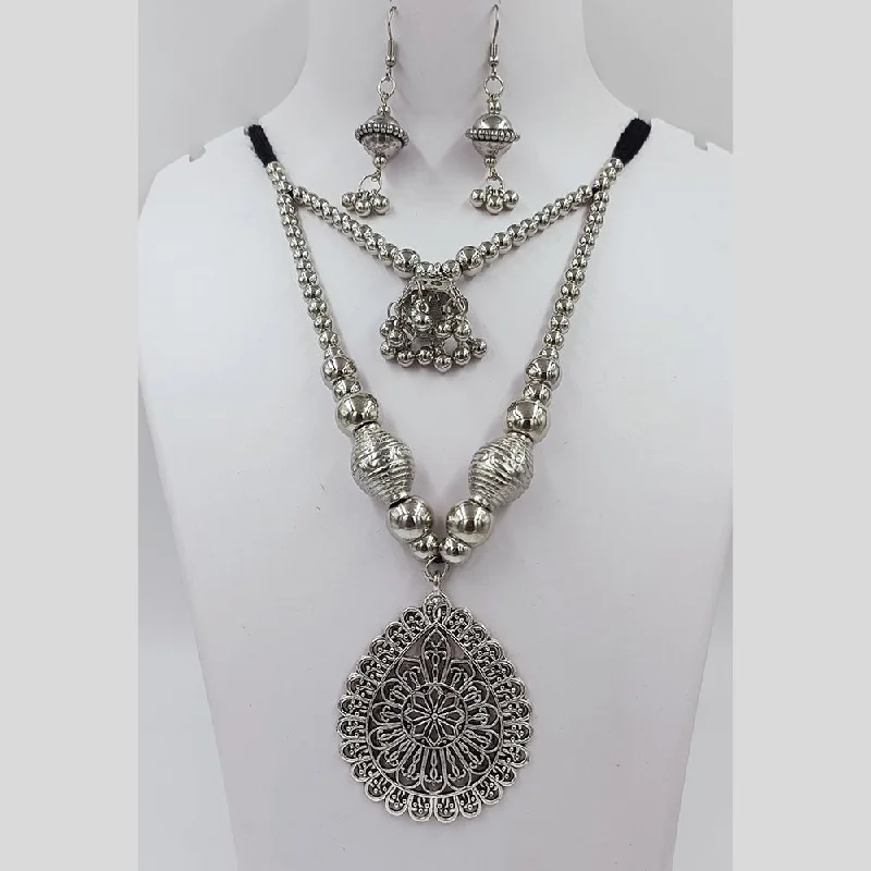 Kavita Art Oxidised Plated Necklace Set