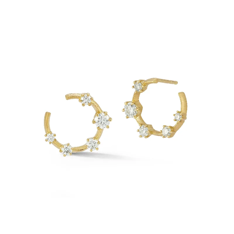 Medium Kismet Diamond Hoops