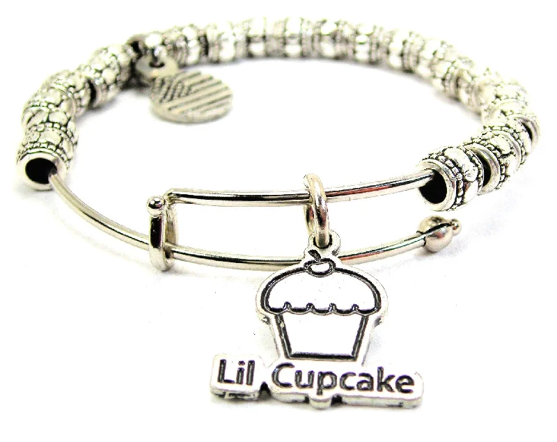 Lil Cupcake Metal Beaded Bracelet