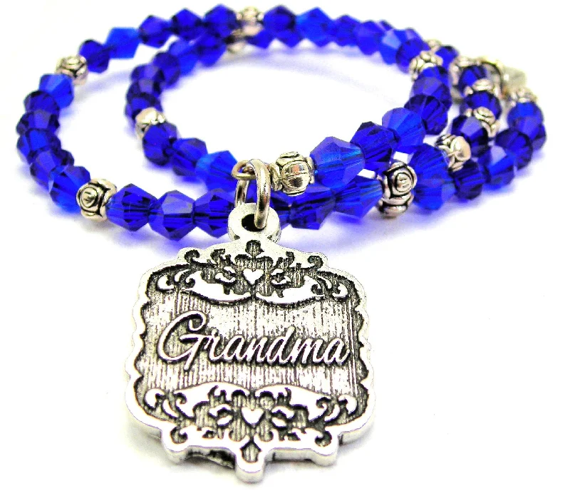 Grandma Victorian Scroll Bicone Wrap Bracelet