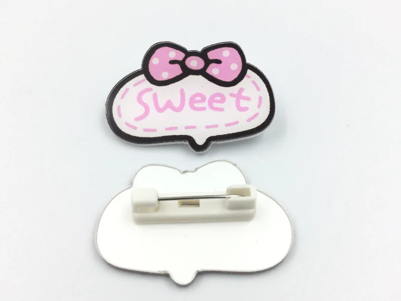 White & Pink Designer Brooch