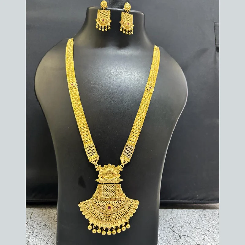 Pari Art Jewellery Forming Gold Long Necklace Set