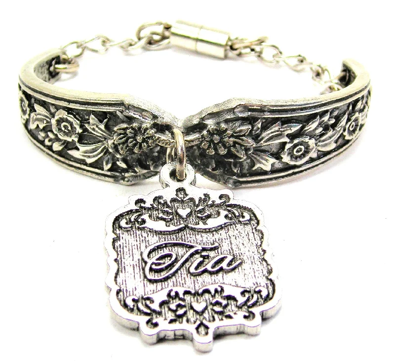 Tia Victorian Scroll Vintage Spoon Chain Bracelet