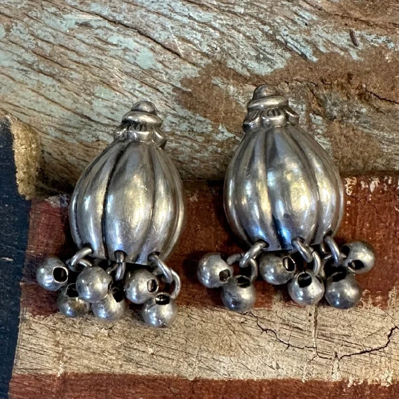 Vintage Sterling Silver Pierced Earrings