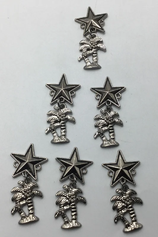 Black Star Nickel Brooch