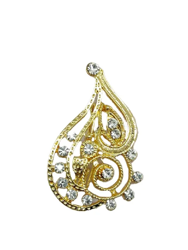 Golden Designer Brooch