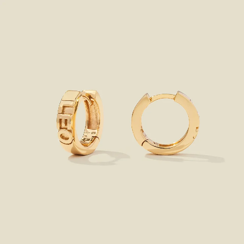 Leo Huggie Hoop Earrings | Final Sale