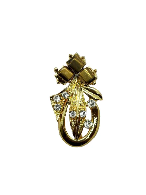 Golden Designer Brooch