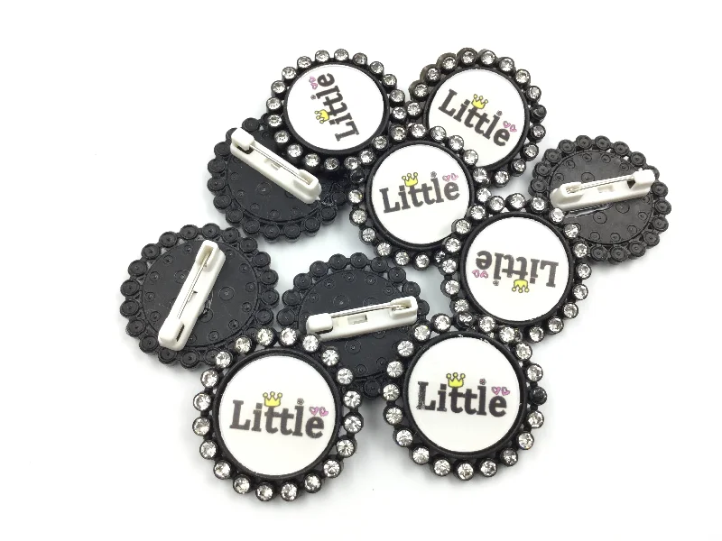 Litlle  Round Shape White Brooch