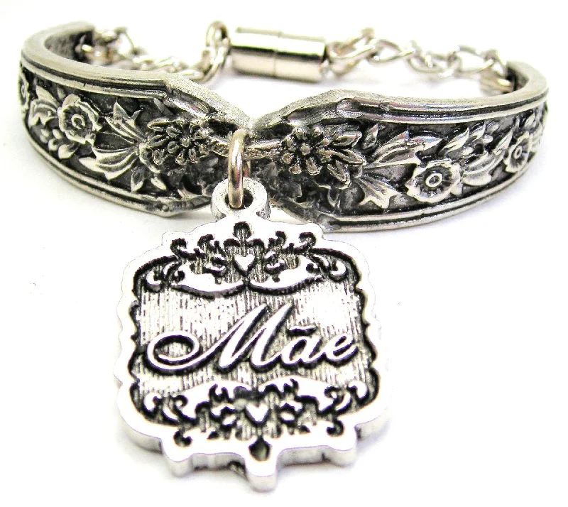 Mae Victorian Scroll Vintage Spoon Chain Bracelet