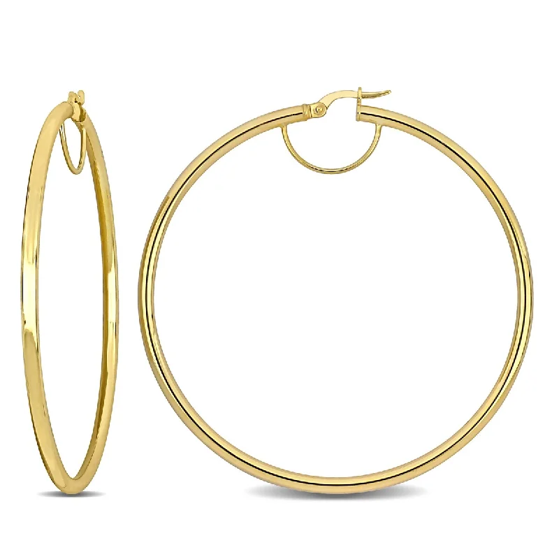 Miadora 60mm Hoop Earrings in 14k Yellow Gold (2.5mm Wide)