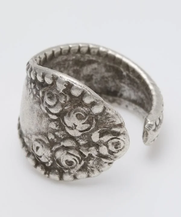 Rose Spoon Ring - SILVER