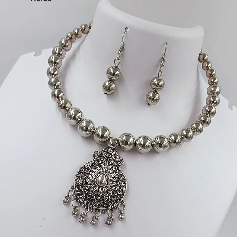 Kavita Art Oxidised Plated Necklace Set