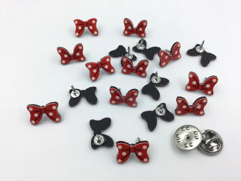 Butterfly Shape Metal Red Clip