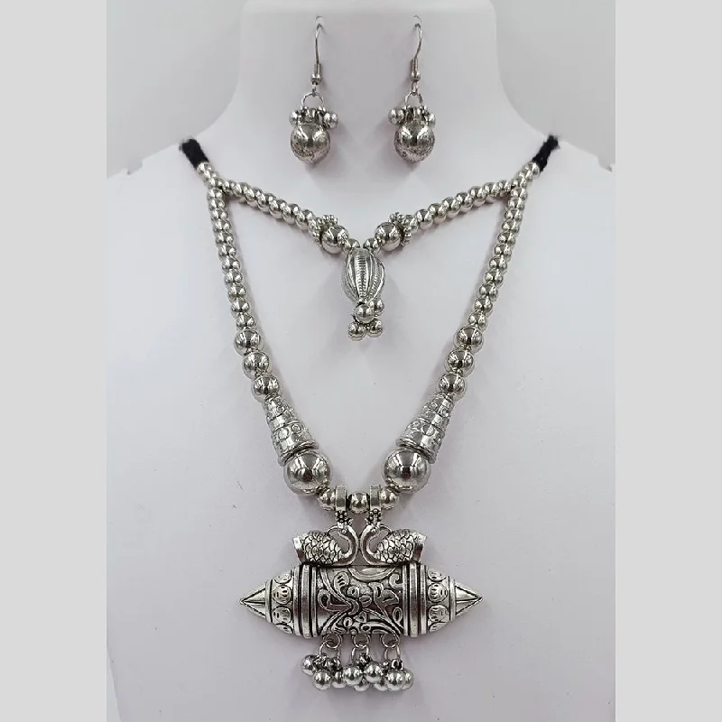 Kavita Art Oxidised Plated Necklace Set