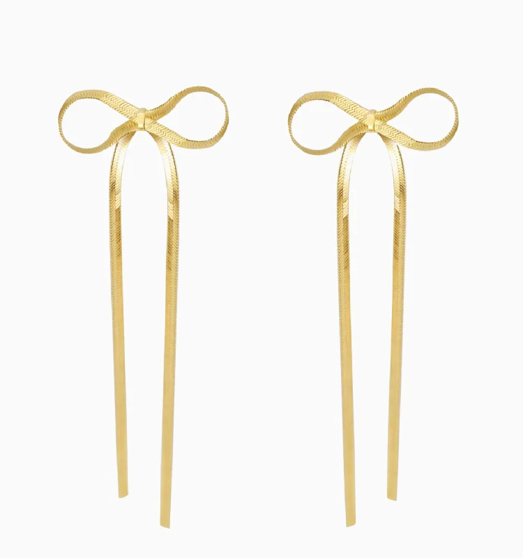 Long Bow Earrings