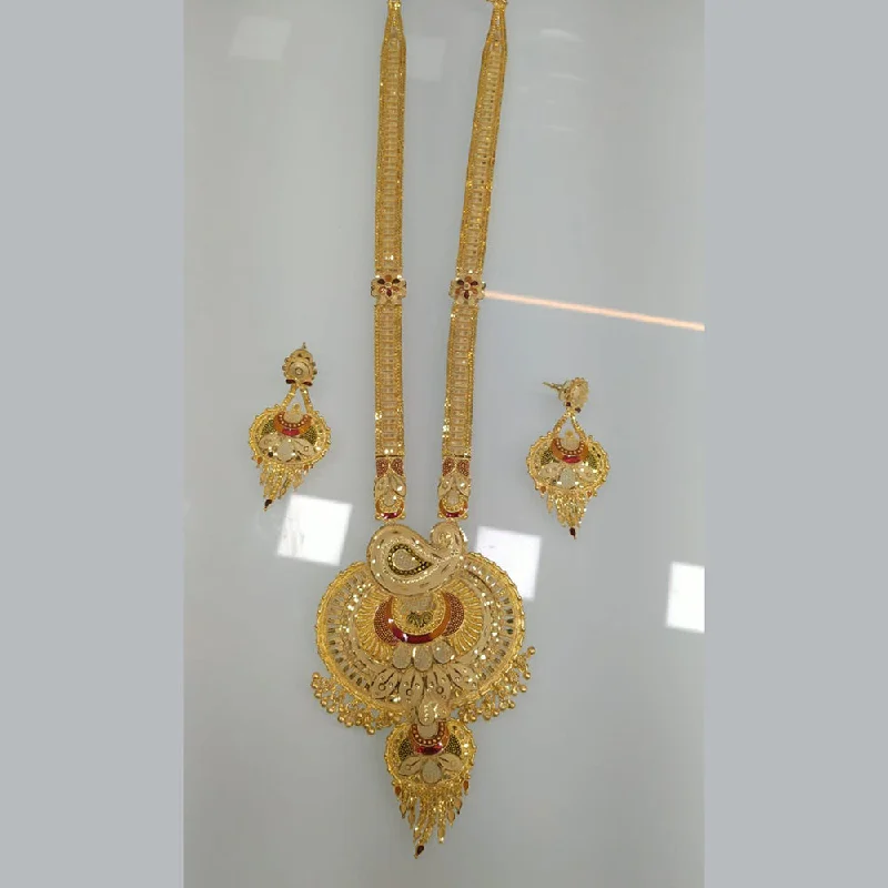 Pari Art Jewellery Gold Plated Long Necklace Set