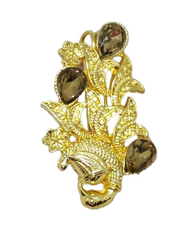 Golden Designer Brooch