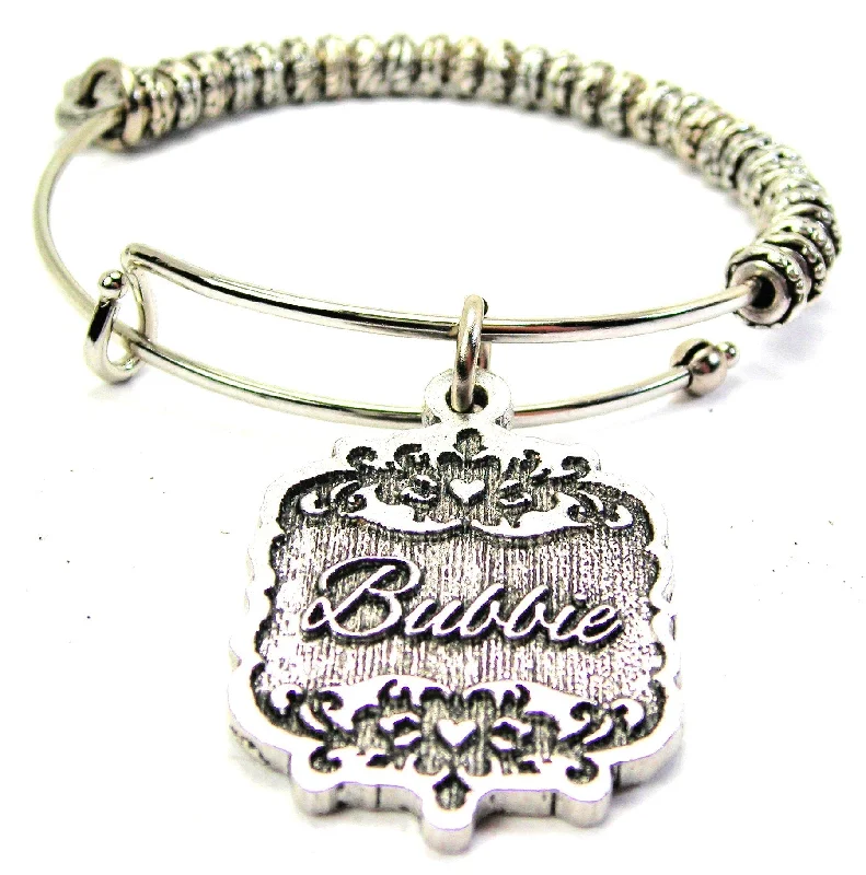 Bubbie Victorian Scroll Metal Beaded Bracelet